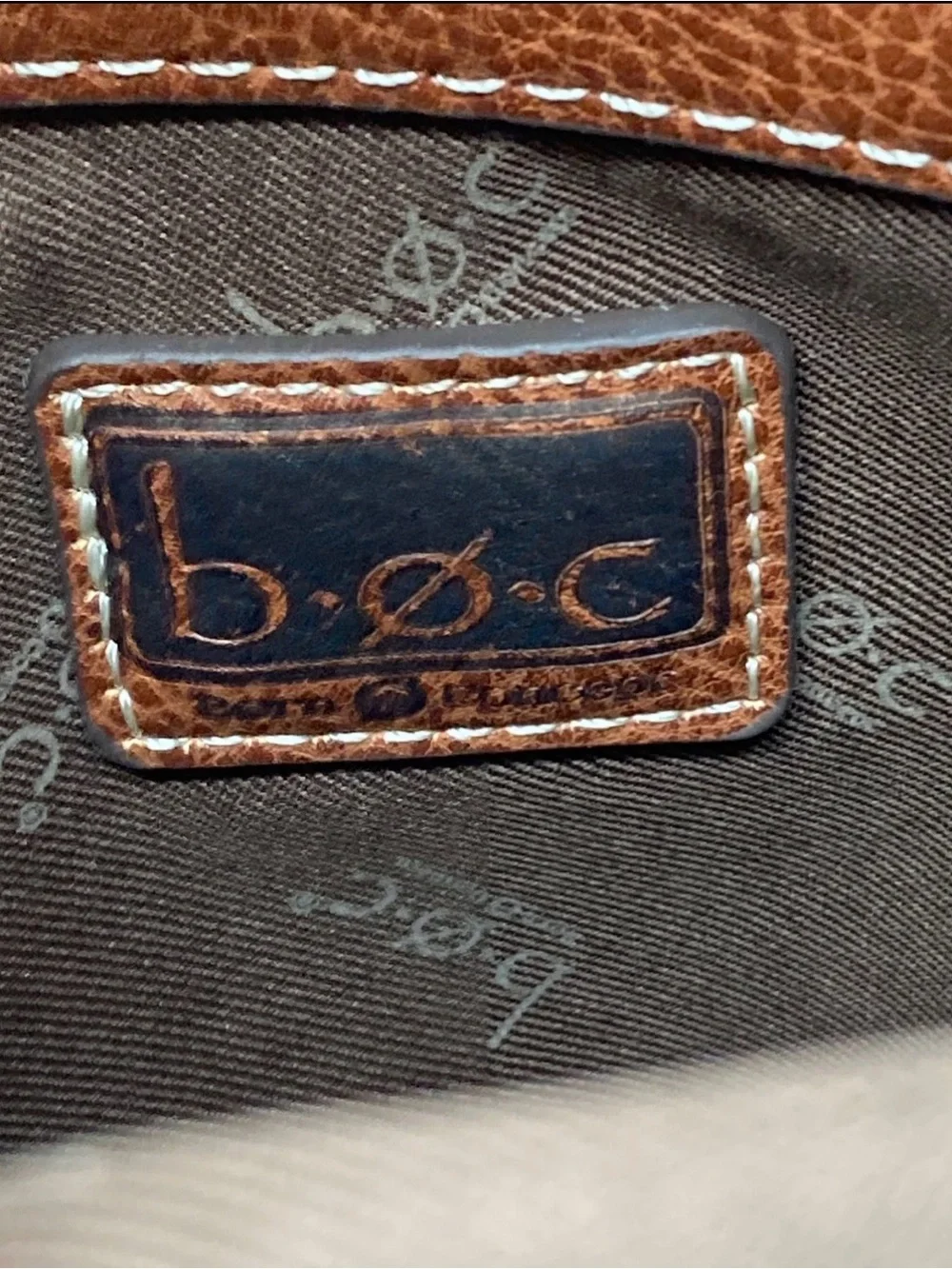 B.Ø.C Born Concept Pink & Brown Crossbody Bag With Organizer